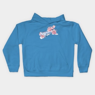 Whales and Water Lilies Kids Hoodie